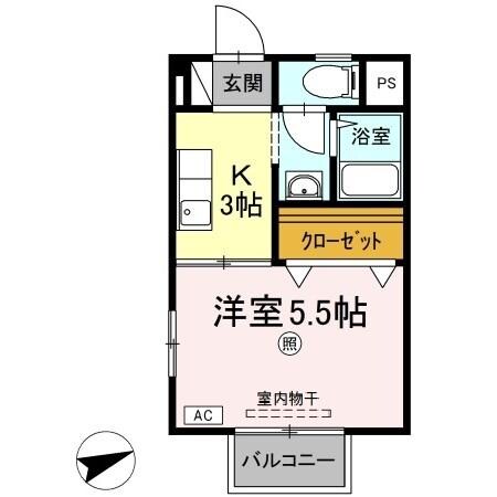 セジュールアレイBの物件間取画像