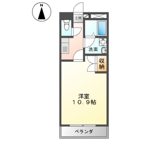 常盤駅 徒歩7分 1階の物件間取画像