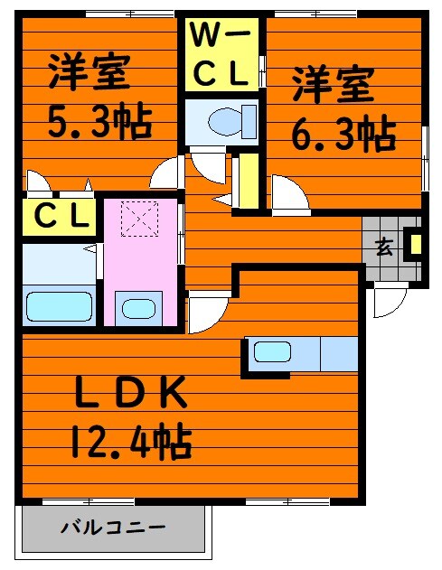 金光駅 徒歩52分 1階の物件間取画像