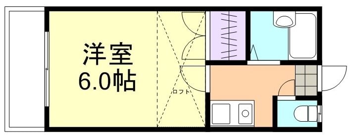 球場前駅 徒歩18分 2階の物件間取画像