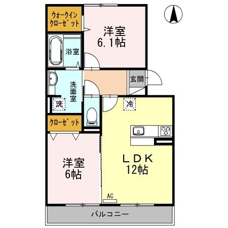 サンヴィオレ　C棟の物件間取画像