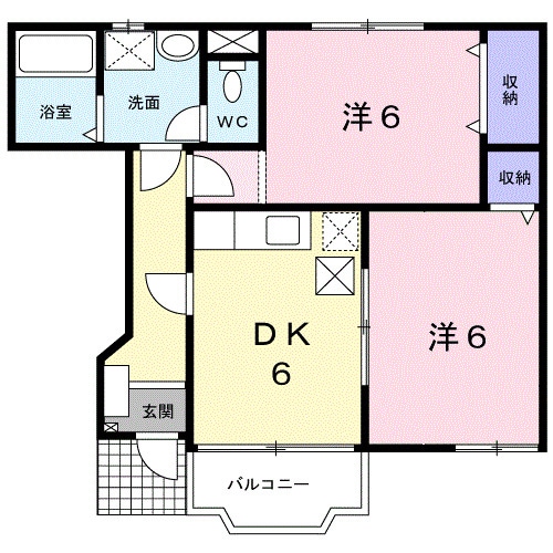 アビターレＡの物件間取画像