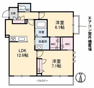 久々原駅 徒歩16分 3階の物件間取画像