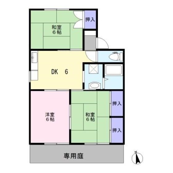 西富井駅 徒歩23分 1階の物件間取画像