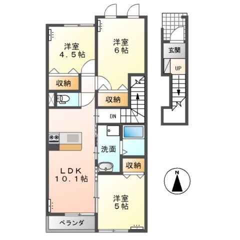 フェリーチェの物件間取画像