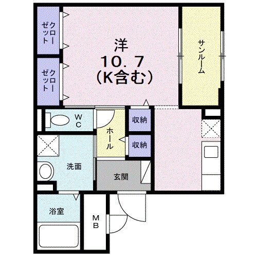 グレイスＫＩＫＫＡＷＡの物件間取画像