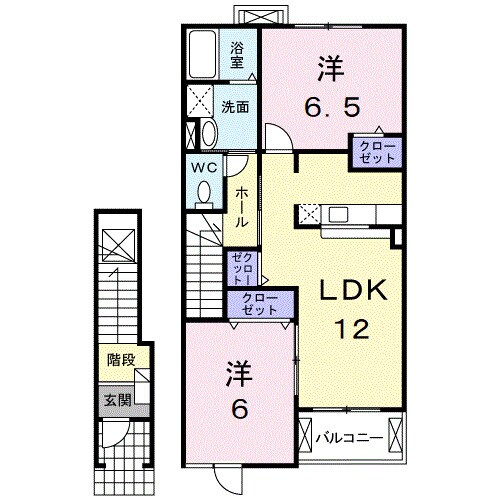 水島駅 徒歩26分 2階の物件間取画像