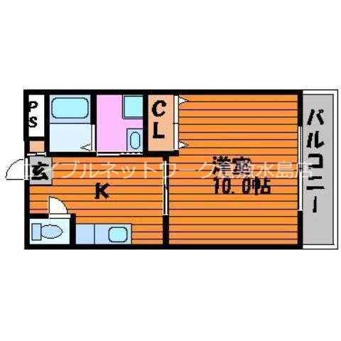 球場前駅 徒歩15分 2階の物件間取画像