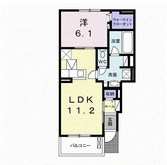 西富井駅 徒歩17分 1階の物件間取画像