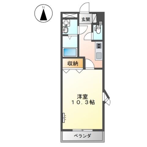 コンフォール２１の物件間取画像