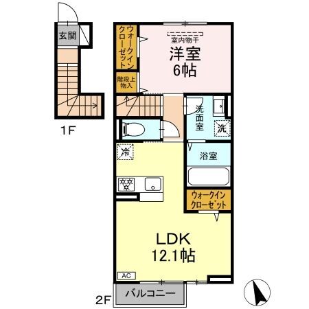 ベル　クレールの物件間取画像