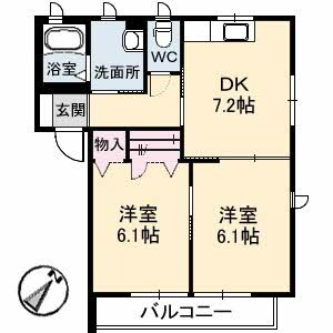 早島駅 徒歩14分 2階の物件間取画像