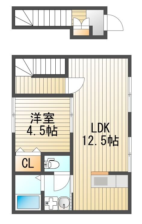 西阿知駅 徒歩24分 1階の物件間取画像