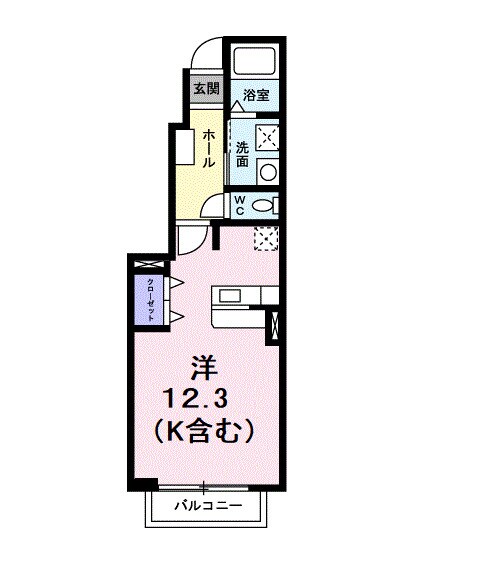 水島駅 徒歩6分 1階の物件間取画像