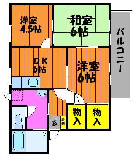 グリーンフィールドの物件間取画像