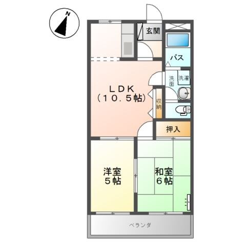 倉敷駅 バス9分  倉敷駅役所東下車：停歩3分 2階の物件間取画像