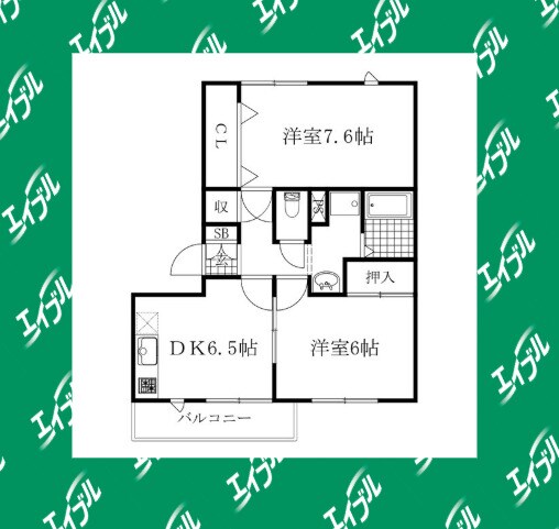 サンハウス横前の物件間取画像