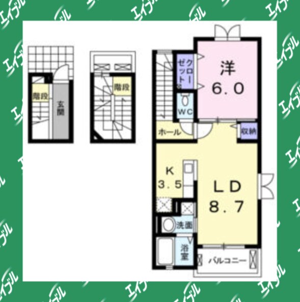 プラシードⅡの物件間取画像