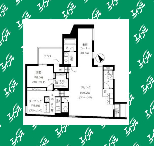 VISCONTI覚王山の物件間取画像