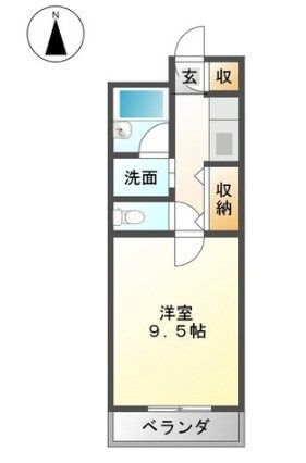 アメニティハイムの物件間取画像