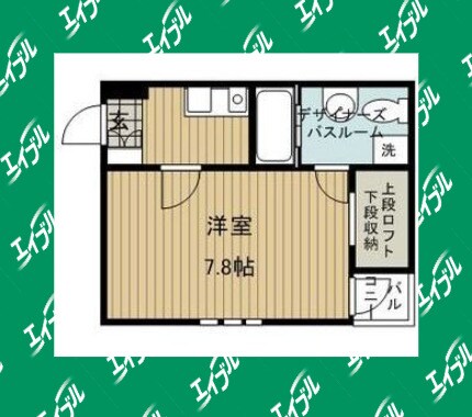 烏森駅 徒歩3分 2階の物件間取画像