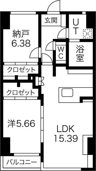 丸の内駅 徒歩6分 4階の物件間取画像