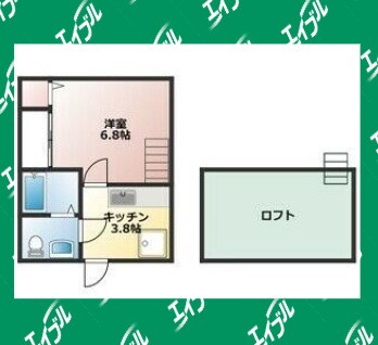 本笠寺駅 徒歩7分 2階の物件間取画像