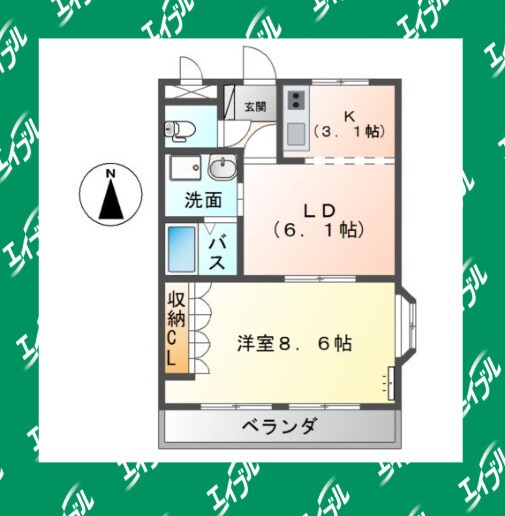 サンタ　ピュアリの物件間取画像