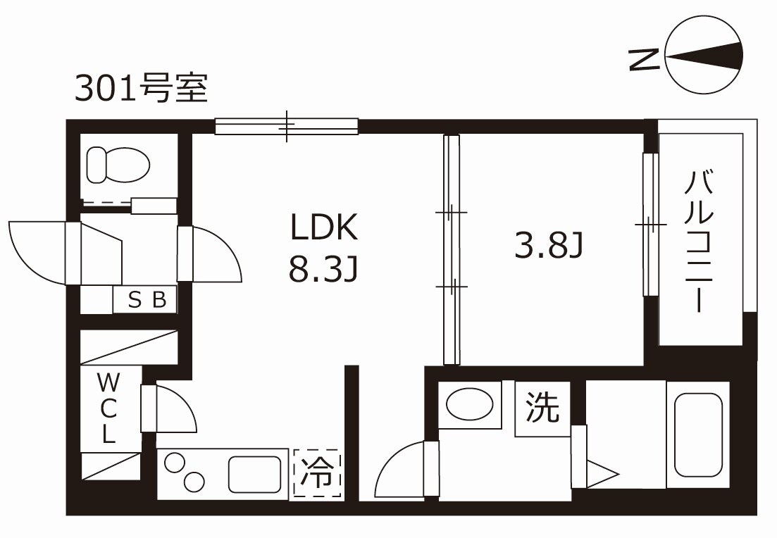 ハーモニーテラスティーエイチの物件間取画像