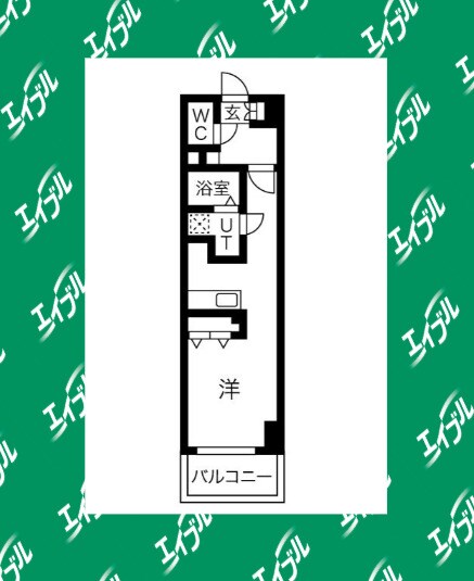 本陣駅 徒歩6分 6階の物件間取画像