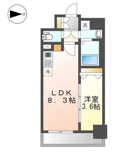 浄心駅 徒歩4分 7階の物件間取画像