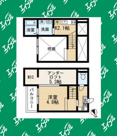 荒子駅 徒歩11分 1階の物件間取画像