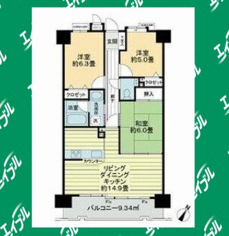 ライオンズマンション一社東の物件間取画像
