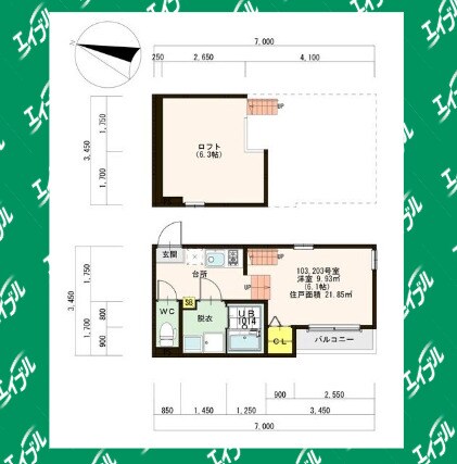 ヴィータ+Nの物件間取画像
