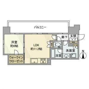 プラウドタワー名古屋伏見の物件間取画像