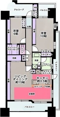 伏見駅 徒歩5分 6階の物件間取画像