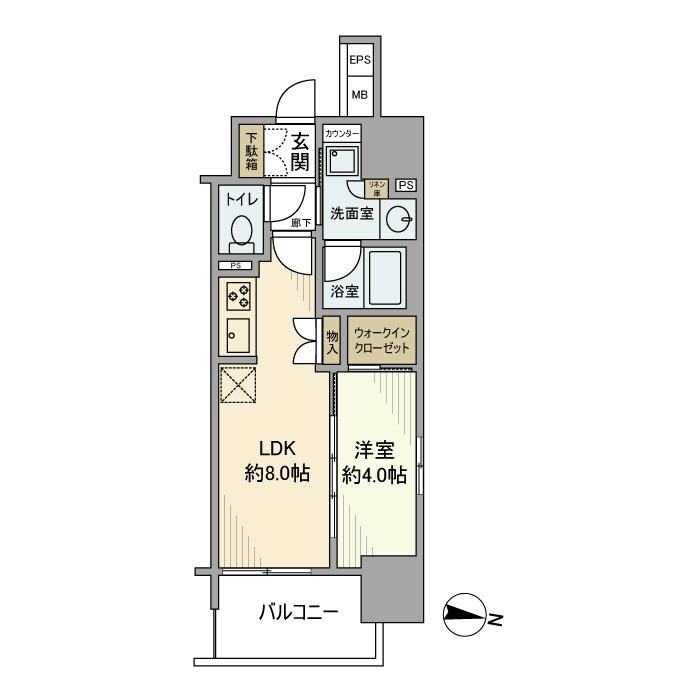 プレサンスロジェ名古屋駅前の物件間取画像