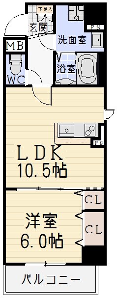 ＳＯＬＡＲＥ（ソラーレ）の物件間取画像