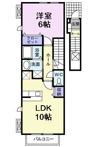 エリタージュⅡの物件間取画像