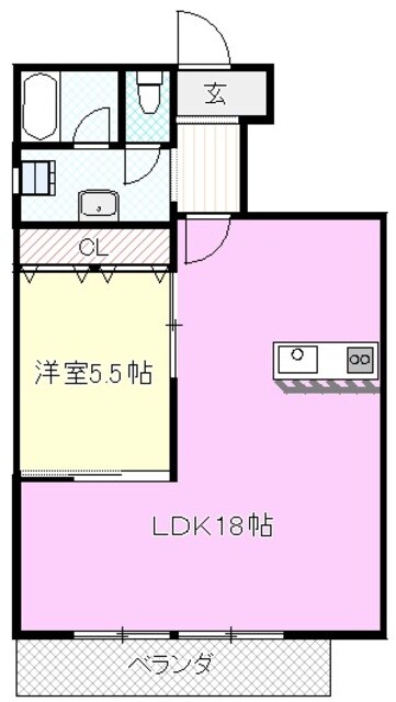 ヒラノマンションの物件間取画像
