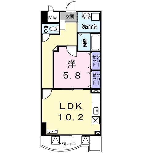 プラシード　Ｙ’ｓの物件間取画像