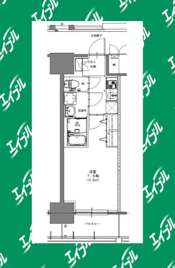 S-RESIDENCE浅間町駅前axialの物件間取画像