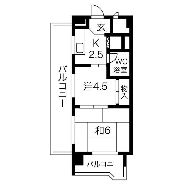 トラスト山王の物件間取画像