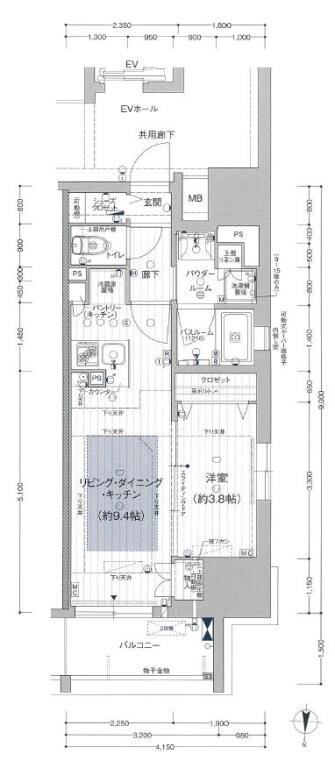 プレサンス　ロジェ　丸の内　ＰＲＩＭＥ　ＣＡＳＡの物件間取画像