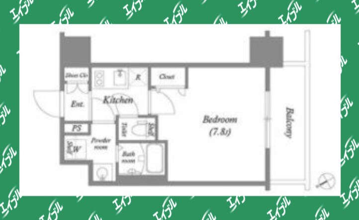 エスリード新栄テセラの物件間取画像