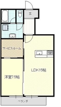ヒラノマンションの物件間取画像