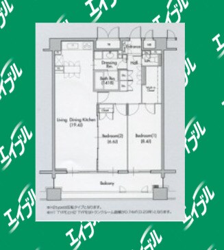国際センター駅 徒歩3分 10階の物件間取画像