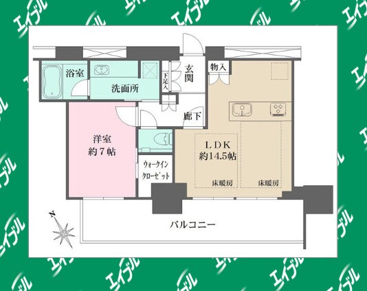 グランドメゾンThe池下ガーデンタワーの物件間取画像