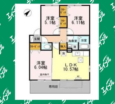 トルヴェールの物件間取画像