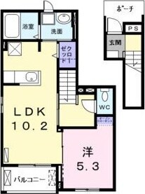 八田駅 徒歩16分 2階の物件間取画像